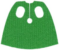 LEGO part Minifigure Cape Cloth, Short with Oval Holes (Wonder Dog) - Spongy Stretchable Fabric 35978
