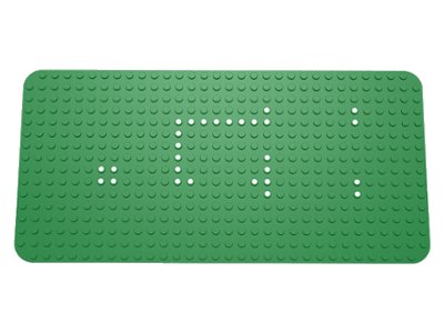 LEGO onderdeel Baseplate 16 x 32 with Rounded Corners and Set 350 Dots Pattern (374p01)