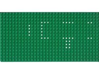 LEGO part Baseplate 16 x 32 with Set 356/540 Dots Pattern 3857pb01