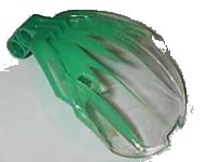 LEGO onderdeel Bionicle Bohrok Windscreen 4 x 5 x 7 with Marbled Trans-Clear Pattern 41671pb01