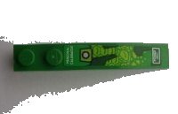 LEGO part Slope, Curved 6 x 1 with 'PERSONAL CALIBRATOR' and 'POWER VENT' on Green Background Pattern (Sticker) - Set 8114 42022pb15R