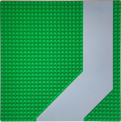 LEGO onderdeel Baseplate, Road 32 x 32 with Driveway in Gray Pattern (4478p01)