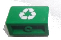 LEGO part Panel 1 x 2 x 1 with Recycling Arrows Pattern (Sticker) - Set 60000 4865pb049