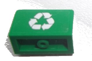 LEGO onderdeel Panel 1 x 2 x 1 with Recycling Arrows Pattern (Sticker) - Set 60000 (4865pb049)