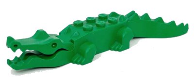 LEGO onderdeel Alligator / Crocodile with 8 Teeth (6026c01)