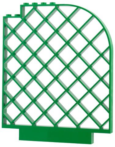 LEGO part Belville Wall, Lattice 12 x 1 x 12 Curved (6166)