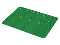 LEGO onderdeel Baseplate 24 x 32 with Three Driveways with Set 347 Dots Pattern 915p02