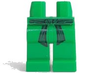 LEGO onderdeel Hips and Legs with Dark Green Sash Pattern 970c00pb0592