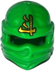 LEGO part Minifigure, Headgear Ninjago Wrap with Gold Ninjago Logogram 'Energy' Pattern 98133pb11