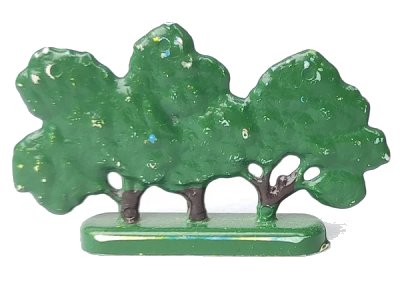 LEGO onderdeel Plant, Tree Flat Bush Painted with Hollow Base (FTBushH)