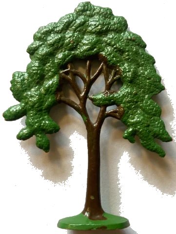 LEGO onderdeel Plant, Tree Flat Elm painted with solid base (FTElm)