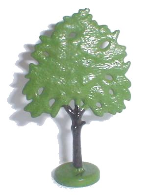 LEGO onderdeel Plant, Tree Flat Oak painted with hollow base (ftoakh)
