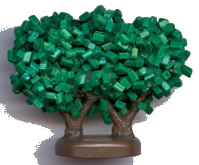 LEGO onderdeel Plant, Tree Granulated Bush with 2 Trunks (GTBush)