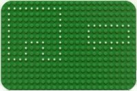 LEGO part Baseplate 16 x 24 with Rounded Corners and Set 362/550 Dots Pattern x243px2