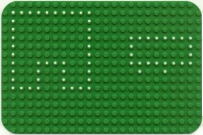 LEGO onderdeel Baseplate 16 x 24 with Rounded Corners and Set 362/550 Dots Pattern (x243px2)