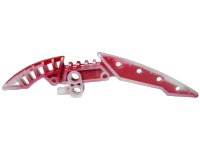LEGO part Bionicle Weapon Staff of Light Blade with Marbled Dark Red Pattern 44813pb01