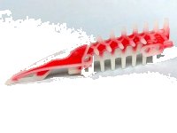LEGO part Bionicle Weapon Spined Long Blade with Marbled Red Pattern 63149pb01