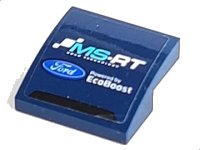 LEGO onderdeel Slope, Curved 2 x 2 x 2/3 with 'MS-RT', Ford Logo and 'Powered by EcoBoost' Pattern (Sticker) - Set 75885 15068pb329