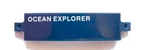 LEGO part Technic, Panel Curved 3 x 13 with 'OCEAN EXPLORER' Pattern Model Left Side (Sticker) - Set 42064 18944pb017L
