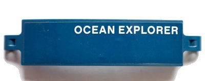 LEGO onderdeel Technic, Panel Curved 3 x 13 with Ocean Explorer Pattern Model Right Side (Sticker) - Set 42064 (18944pb017R)
