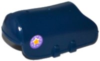 LEGO part Peto de Caballo con 2 Cierres con Patrón de Estrella Amarilla y Puntadas en Fondo Lavanda Medio (Pegatina) - Set 41125 25279pb01