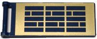 LEGO onderdeel Flag 7 x 3 with Bar Handle with Gold Solar Panels Pattern 30292pb053