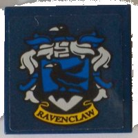 LEGO part Baldosa 2 x 2 con Patrón de Escudo de la Casa HP 'RAVENCLAW' en Fondo Azul Oscuro (Pegatina) - Set 71043 3068pb1230