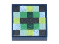 LEGO part Tile 1 x 1 with Pixelated Pattern (Minecraft Eye of Ender) 3070pb101