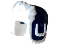 LEGO onderdeel Minifigure, Headgear Ushanka Hat with Molded White Fur Lining Pattern 36933pb02