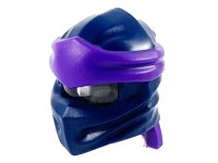 LEGO part Minifigure, Headgear Ninjago Wrap Type 4 with Molded Dark Purple Headband  Pattern 40925pb15