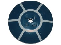 LEGO part Dish 6 x 6 Inverted (Radar) - Solid Studs with Spoke Radial Pattern (R2-D2 Dome Top) 44375bpb12