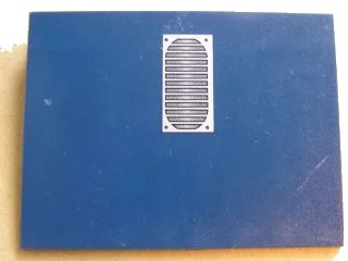 LEGO onderdeel Slope 10 6 x 8 with Black Air Vent Pattern (Sticker) - Set 8635 (4515pb031)