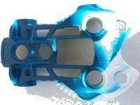LEGO onderdeel Bionicle Toa Inika Shoulder Armor with Marbled White Pattern 53544pb01