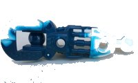 LEGO part Bionicle Toa Inika Leg Lower Section with Marbled White Pattern 53548pb01