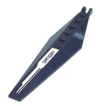 LEGO part Hinge Plate 3 x 12 with Angled Side Extensions and Tapered Ends with 'DANGER' on White Background Pattern (Sticker) - Set 8103 57906pb001