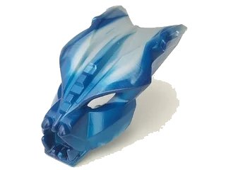 LEGO onderdeel Bionicle Mask Avsa Great with Marbled Pearl Light Gray Pattern (60915pb01)