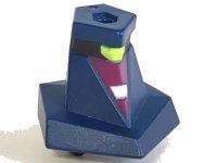 LEGO onderdeel Large Figure Head Modified Ben 10 ChromaStone with Dark Purple Face Pattern 87853c01pb01