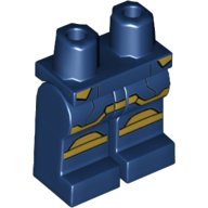 LEGO onderdeel Hips and Legs with Gold Armor Panels Pattern 970c00pb1080