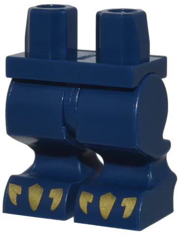 LEGO onderdeel Hips and Animal Legs with Gold Claws Pattern (970cf00pb05)