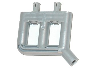 LEGO part Technic Engine Tuneable, Single Exhaust with 2 Fixed Rotatable Pins (for part 2133) (46455c01)
