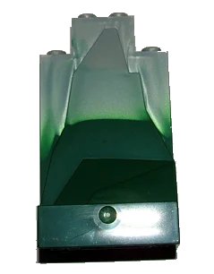 LEGO onderdeel Rock Panel 2 x 4 x 6 with Marbled Dark Green Pattern (47847pb003)