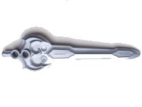 LEGO part Large Figure Weapon, Sword Sir Jayko with Axle 50625