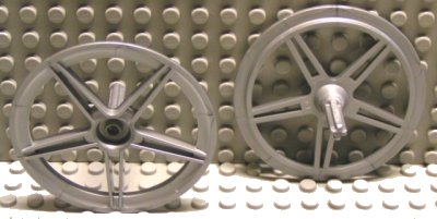 LEGO part Wheel Cover 5 Spoke with Center Stud - 56mm D. - for Wheel 44772 (50965)