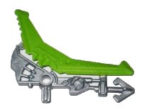 LEGO part Hero Factory Weapon, Energized Harpoon with Molded Lime Boomerang Pattern 87803pb01