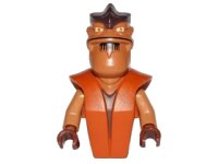 LEGO onderdeel Torso/Head Alien, SW Pong Krell Pattern / Medium Nougat Arms / Reddish Brown Hands 11330pb01c01