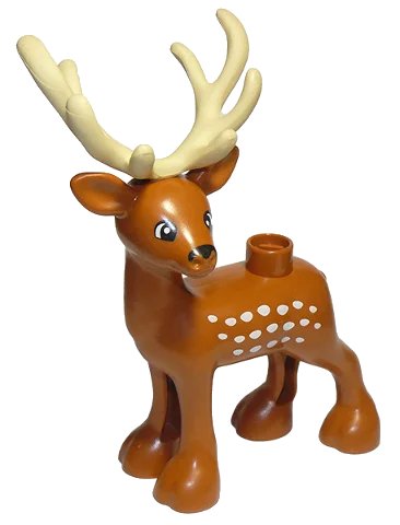 LEGO onderdeel Duplo Deer Buck (18597c02pb01)
