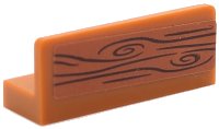 LEGO onderdeel Panel 1 x 3 x 1 with Wood Grain Pattern (Sticker) - Set 41422 23950pb006