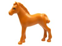 LEGO onderdeel Horse, Foal, Belville with Black Outlined Eyes with Eyelashes, Eye Whites, and Large Pupils with White Glints Pattern 6193pb04