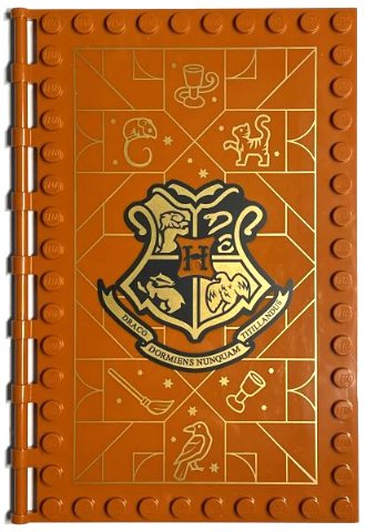 LEGO part Tile, Modified 10 x 16 with Studs on Edges and Bar Handles with Hogwarts Transfiguration Class Pattern (69934pb003)