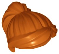 LEGO onderdeel Minifigure, Hair Female Ponytail and Swept Sideways Fringe 87990